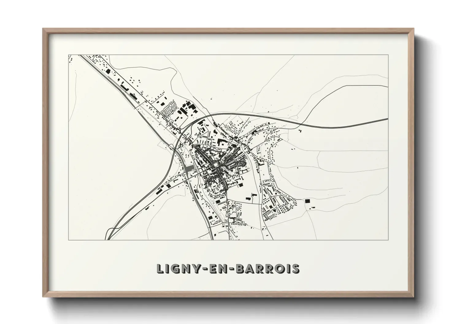 Un poster carteLigny-en-Barrois