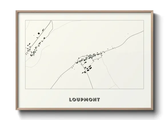 Une affiche de carte sur Loupmont