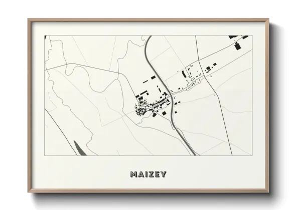 Une affiche de carte sur Maizey