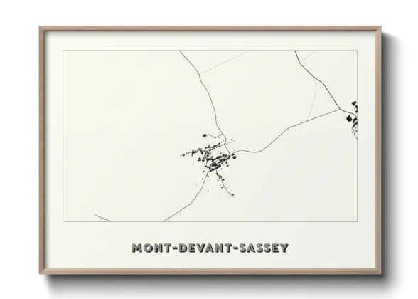 Une affiche de carte sur Mont-devant-Sassey