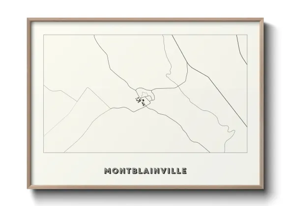 Une affiche de carte sur Montblainville