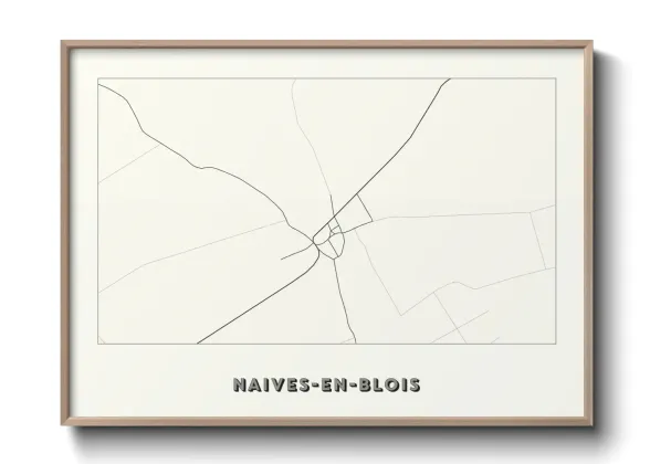 Une affiche de carte sur Naives-en-Blois