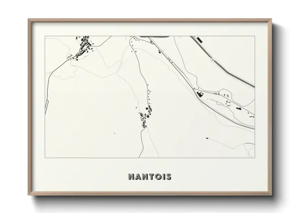 Une affiche de carte sur Nantois