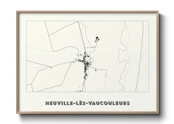 Une affiche de carte sur Neuville-lès-Vaucouleurs