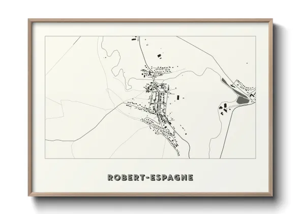 Une affiche de carte sur Robert-Espagne
