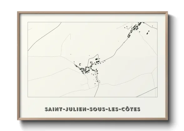 Une affiche de carte sur Saint-Julien-sous-les-Côtes