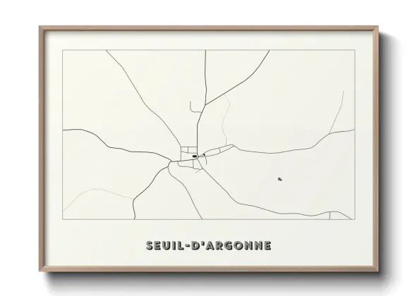 Une affiche de carte sur Seuil-d'Argonne