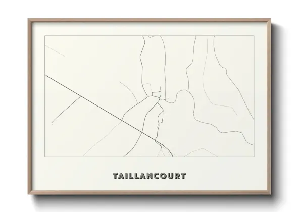 Une affiche de carte sur Taillancourt