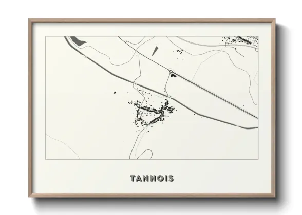 Une affiche de carte sur Tannois