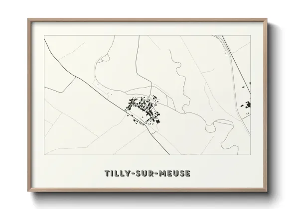 Une affiche de carte sur Tilly-sur-Meuse