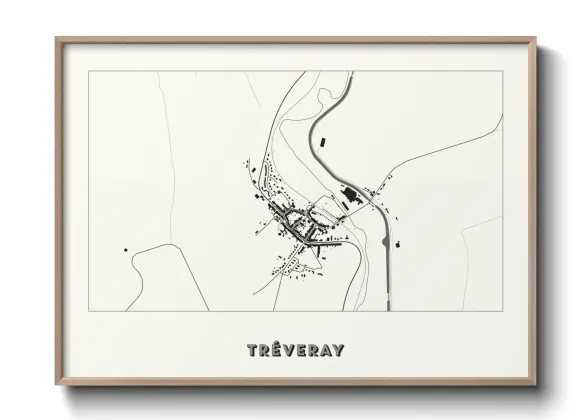 Une affiche de carte sur Tréveray