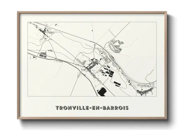 Une affiche de carte sur Tronville-en-Barrois