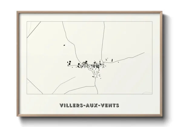 Une affiche de carte sur Villers-aux-Vents