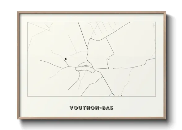 Une affiche de carte sur Vouthon-Bas