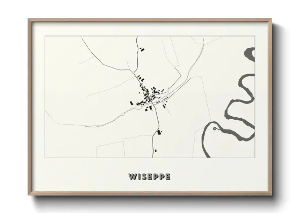 Une affiche de carte sur Wiseppe