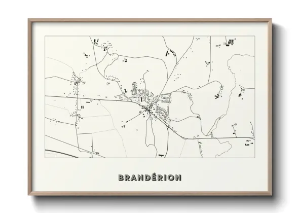 Une affiche de carte sur Brandérion