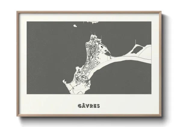 Une affiche de carte sur Gâvres
