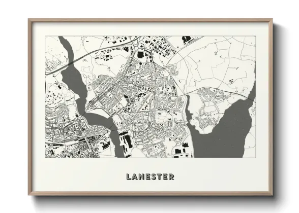 Une affiche de carte sur Lanester