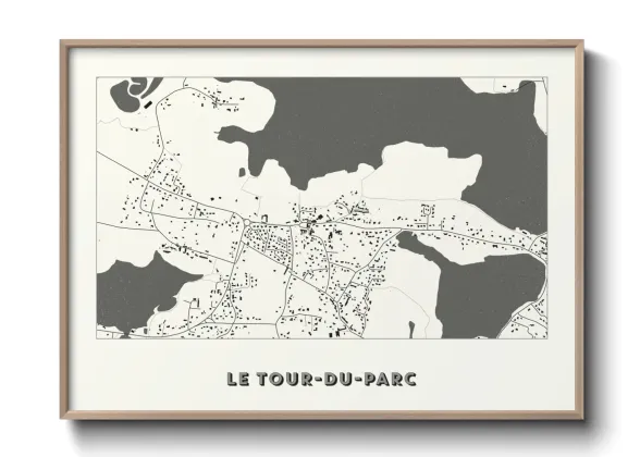 Une affiche de carte sur Le Tour-du-Parc