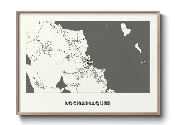 Une affiche de carte sur Locmariaquer