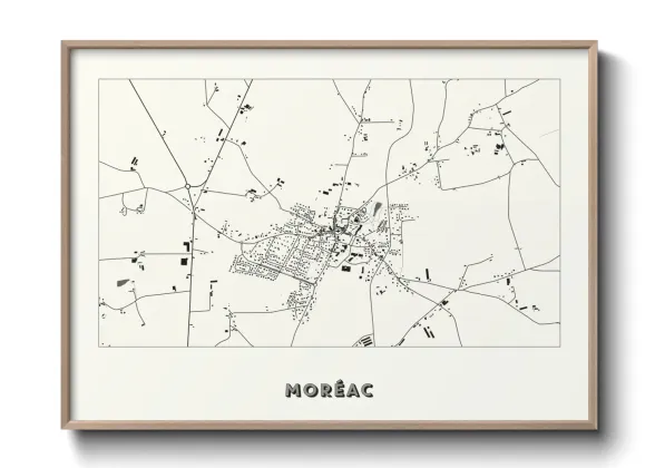 Une affiche de carte sur Moréac