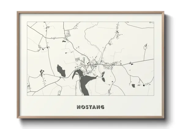 Une affiche de carte sur Nostang