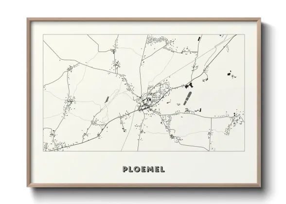 Une affiche de carte sur Ploemel