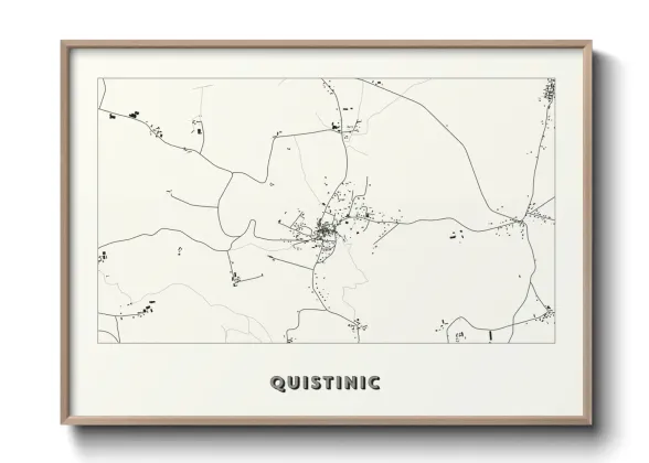 Une affiche de carte sur Quistinic