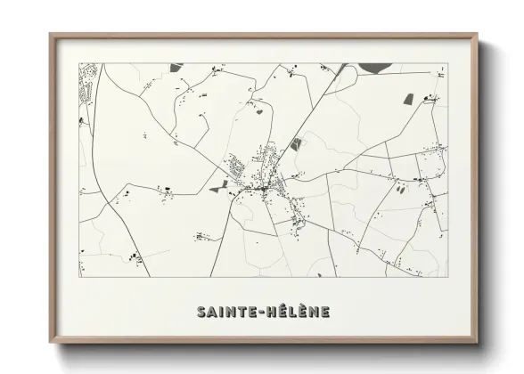 Une affiche de carte sur Sainte-Hélène