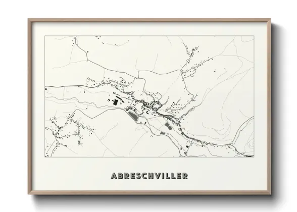 Une affiche de carte sur Abreschviller