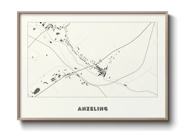 Une affiche de carte sur Anzeling