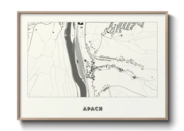 Une affiche de carte sur Apach