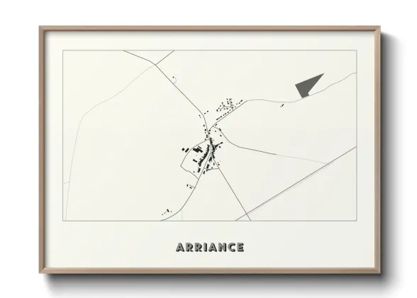 Une affiche de carte sur Arriance