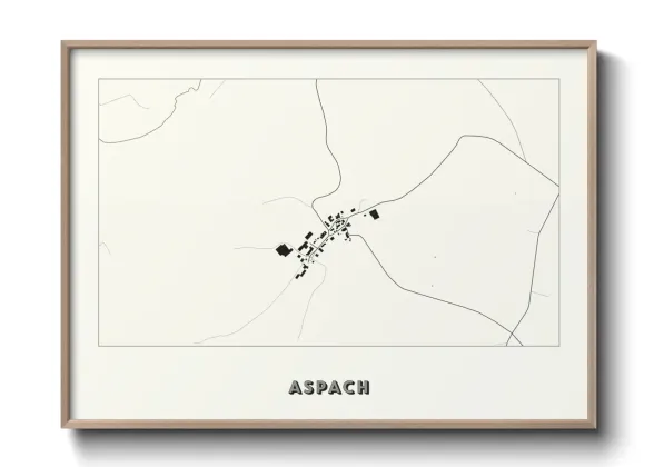 Une affiche de carte sur Aspach