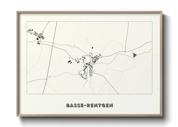 Une affiche de carte sur Basse-Rentgen