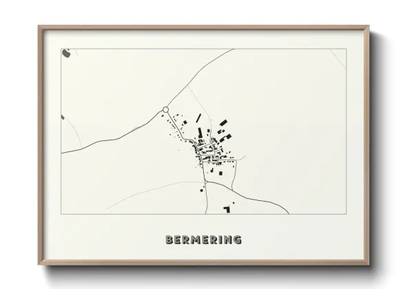 Une affiche de carte sur Bermering