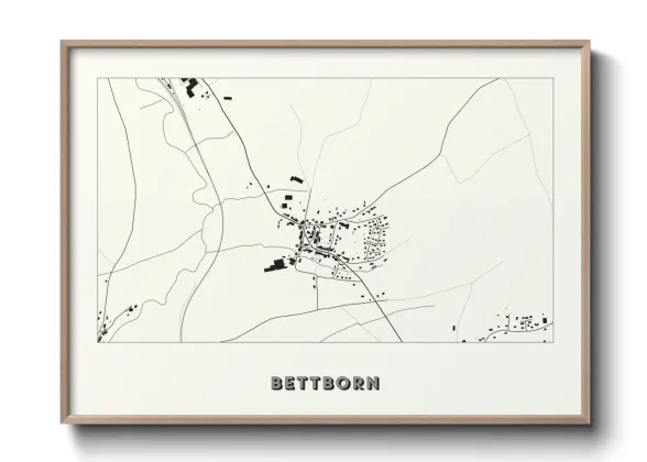 Une affiche de carte sur Bettborn