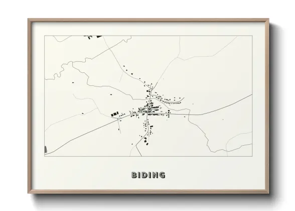 Une affiche de carte sur Biding