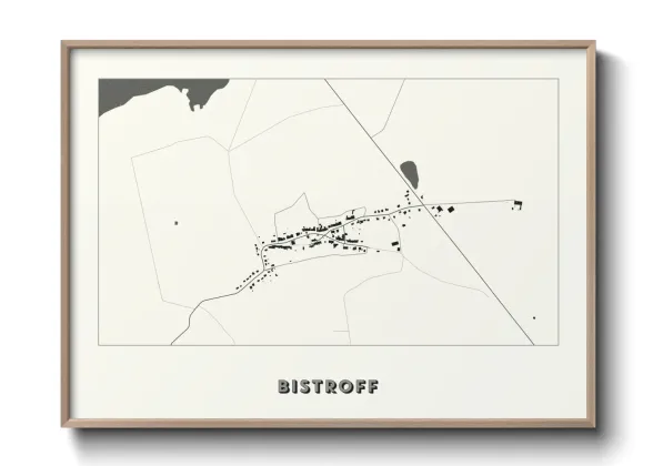 Une affiche de carte sur Bistroff