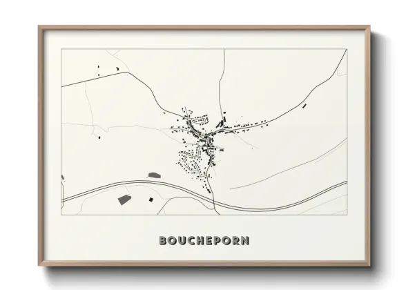 Une affiche de carte sur Boucheporn