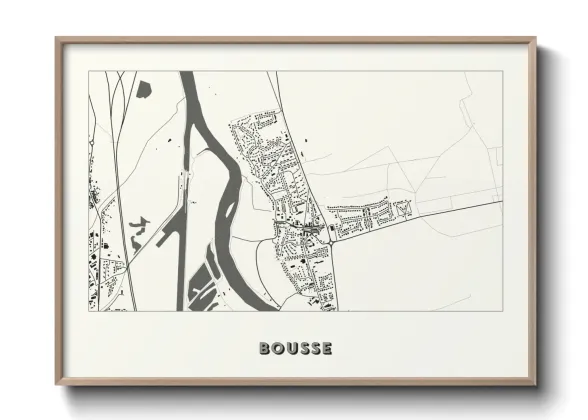Une affiche de carte sur Bousse