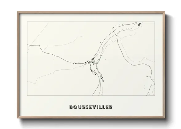 Une affiche de carte sur Bousseviller