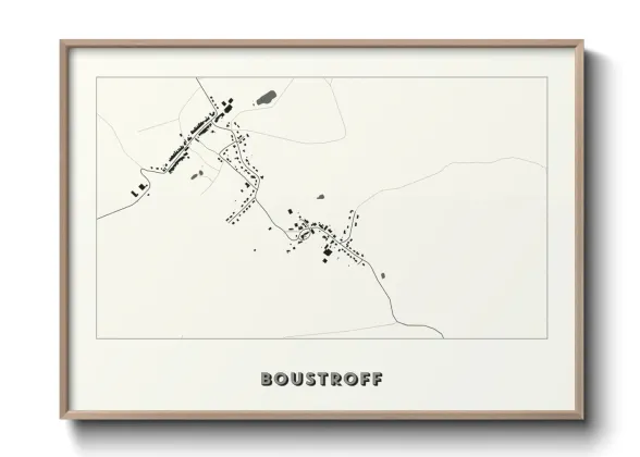 Une affiche de carte sur Boustroff