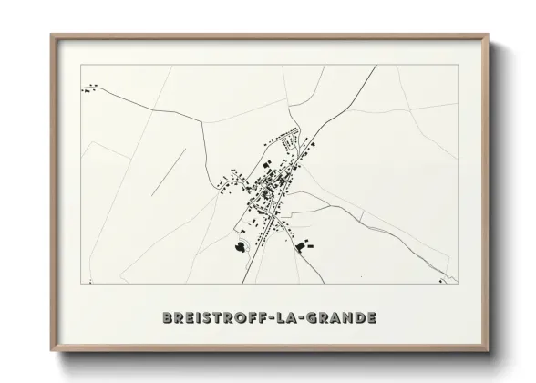 Une affiche de carte sur Breistroff-la-Grande