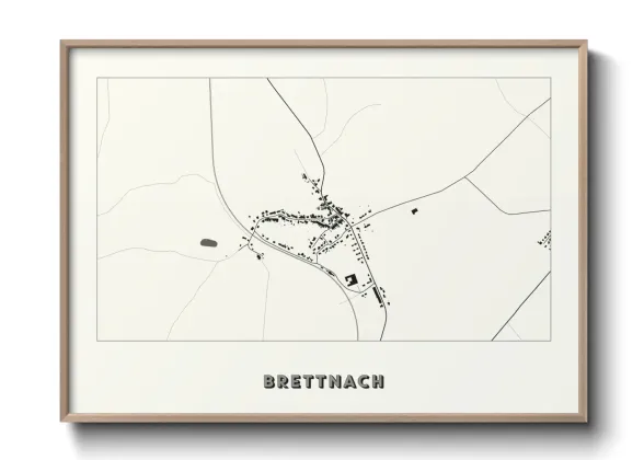 Une affiche de carte sur Brettnach