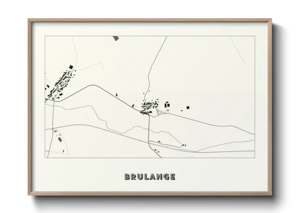Une affiche de carte sur Brulange