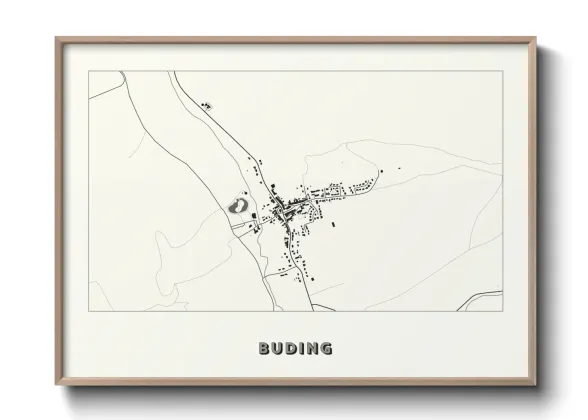 Une affiche de carte sur Buding