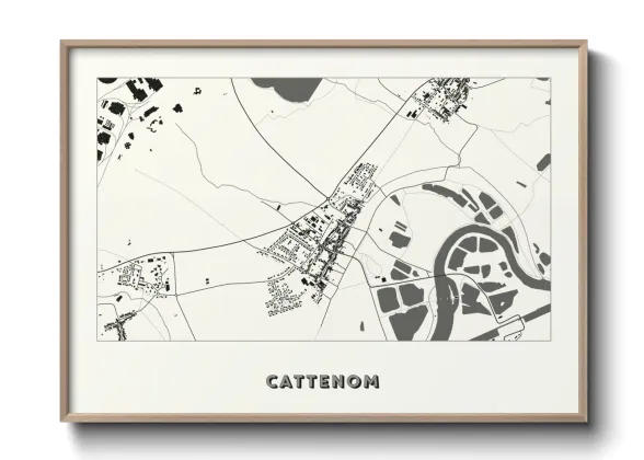 Une affiche de carte sur Cattenom