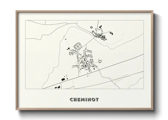 Une affiche de carte sur Cheminot