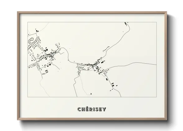 Une affiche de carte sur Chérisey